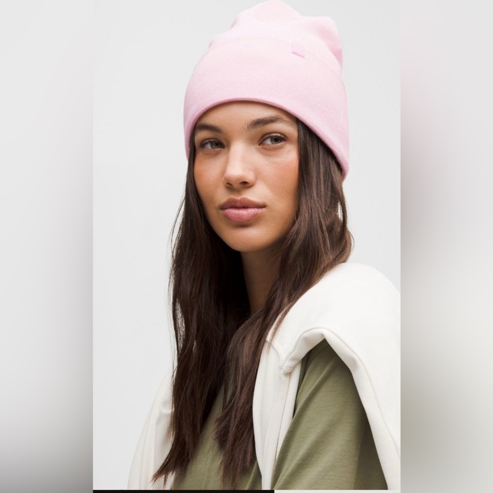 Lululemon Athletica Pink Warm Revelation Beanie Hat NWT